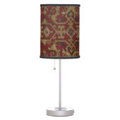 Rustic Antique Oriental Persian Red Pattern  Table Lamp (Right)
