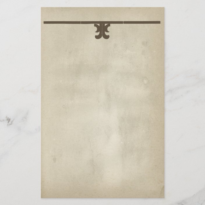 Rustic Antique Paper Decorative Scroll Stationery