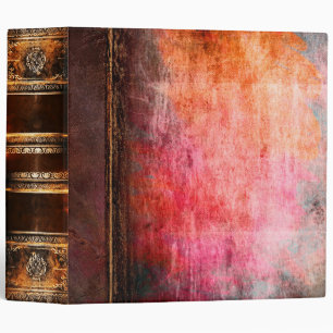 Rustic Antique Pastel Grunge Ancient Tome 3 Ring Binder
