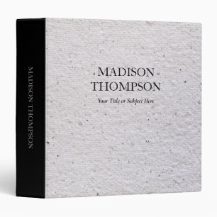 Rustic Antique Vintage Paper Texture Professional 3 Ring Binder