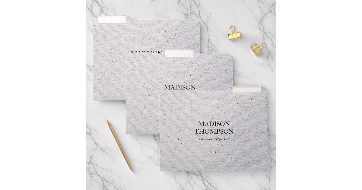 Rustic File Folder Rustic Antique Vintage Paper Texture Professional File Folder | Zazzle