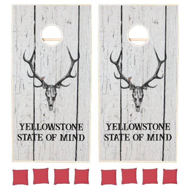 Rustic antler Cornhole Set -Yellowstone (Set)