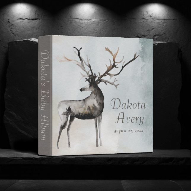 Rustic Antlers | Ethereal Woodlands Baby Album 3 Ring Binder (Creator Uploaded)