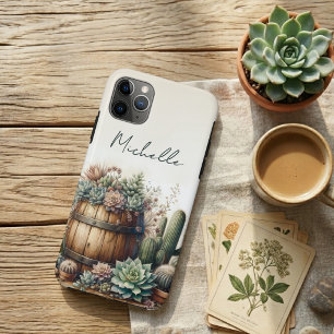 Rustic Arrangement Of Succulents & Cacti iPhone 11 Pro Max Case