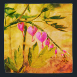 Rustic Asian Bleeding Heart Lamprocapnos Flower Bandana<br><div class="desc">2025</div>