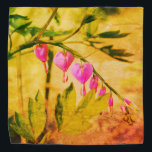 Rustic Asian Bleeding Heart Lamprocapnos Flower Bandana<br><div class="desc">2025</div>