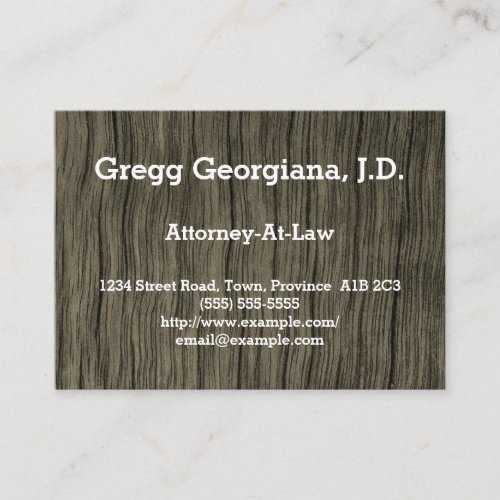 Rustic Attorney_At_Law Business Card