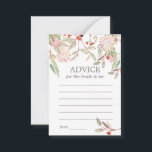 Rustic Australian Flowers Bride to be Advice Card<br><div class="desc">Rustic Australian Flowers Bride to be Advice Card.</div>