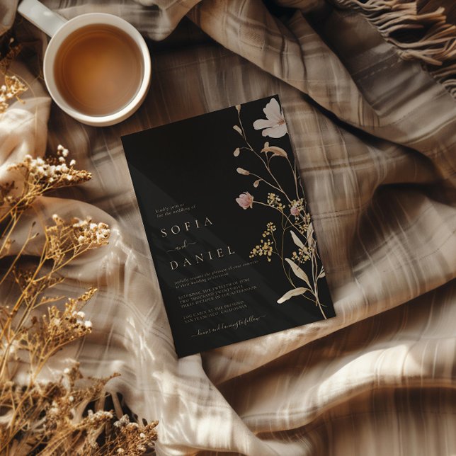 Rustic Autumn Boho Watercolor Wedding Invitation (Creator Uploaded)