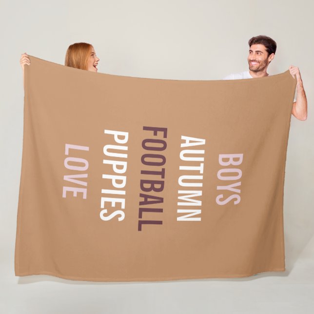 Rustic Autumn Breeze Tailgate Shower Party Cozy Fleece Blanket (In Situ)