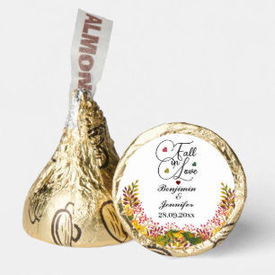 Rustic Autumn Floral Wedding Fall in Love Wedding  Hershey®'s Kisses®