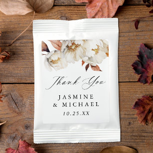 Rustic Autumn Floral Wedding Hot Chocolate Drink Mix
