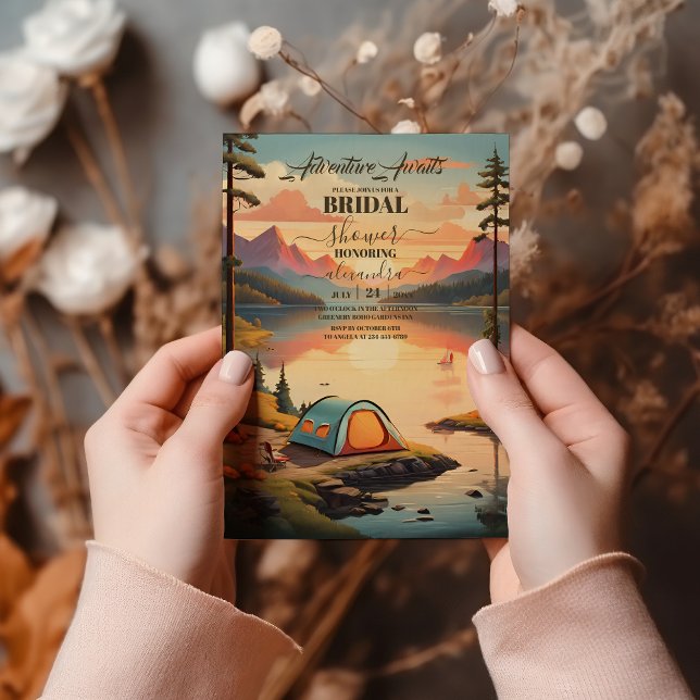 Rustic Autumn Forest Bridal Shower  Invitation (Creator Uploaded)