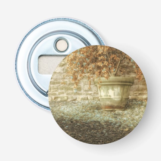 Rustic Autumn Garden Bottle Opener (Front)