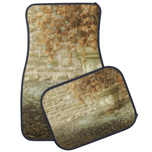 Rustic Autumn Garden Car Floor Mat