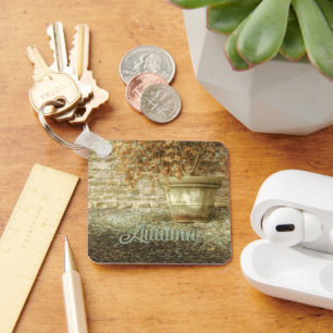 Rustic Autumn Garden Keychain