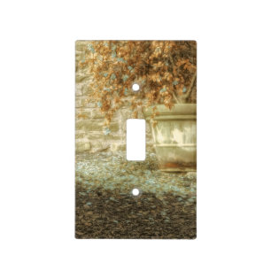 Rustic Autumn Garden Light Switch Cover