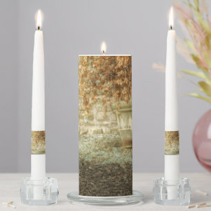 Rustic Autumn Garden Unity Candle Set