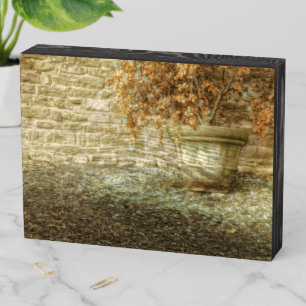 Rustic Autumn Garden Wooden Box Sign