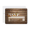 Rustic Autumn Leaf RSVP Wedding