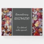 [ Thumbnail: Rustic Autumn Leaves Pet Memorial Guest Book ]