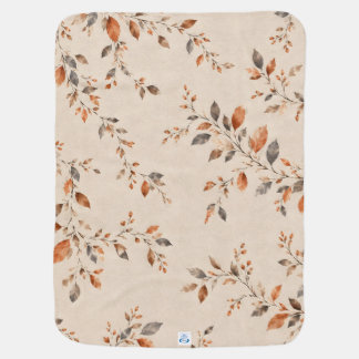 Rustic Autumn Leaves Throw Blanket