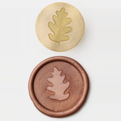 Rustic Autumn Leaves Wedding Wax Seal Stamp