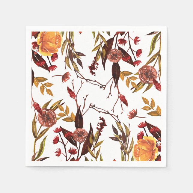 Rustic Autumn Napkins (Front)