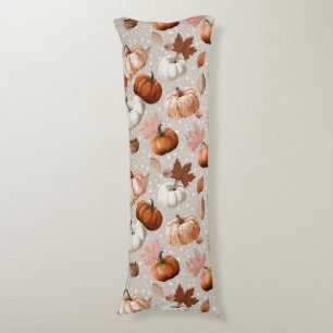 Rustic Autumn Pumpkins & Fall Leaves (2) Body Pillow