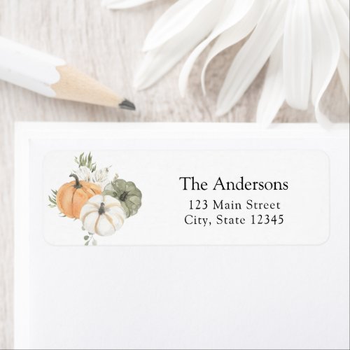 Rustic Autumn Return Address Label