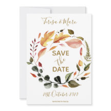 Rustic Autumn Tones Watercolor Floral Pattern