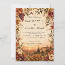Rustic Autumn Vineyard Wedding
