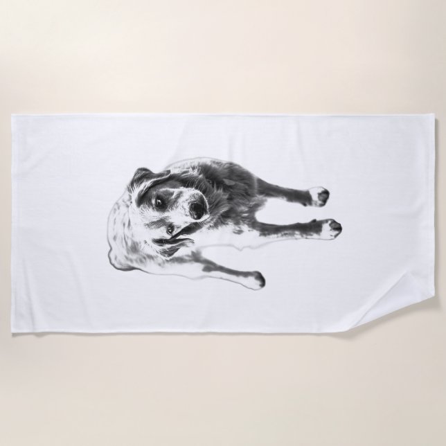 Rustic Autumn Watch Beach Towel (Front)