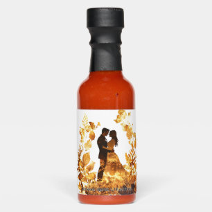 Rustic Autumn Wedding Hot Sauce Favor