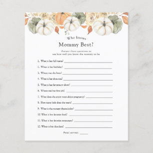 Rustic Autumn Who Knows Mommy Best