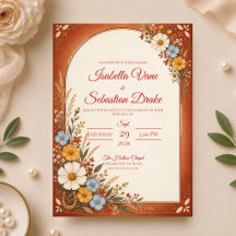 Rustic Autumn Wildflower Wedding