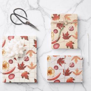 Rustic Autumn Wrapping Paper Sheets