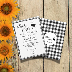 Rustic Baby BBQ Couples Baby Shower Invitation