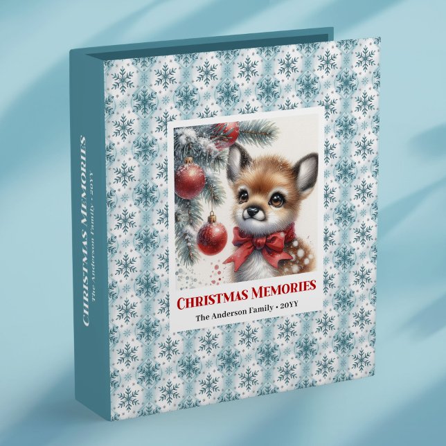 Rustic baby deer snowy forest kids ring binder (Rustic baby deer snowy forest kids ring binder

)