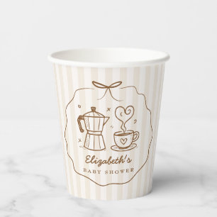 Rustic Baby Is Brewing Coffee Paper Cups