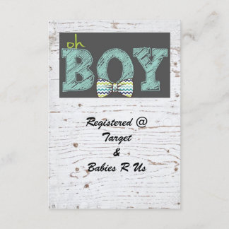 Rustic Baby shower for boy Invitation