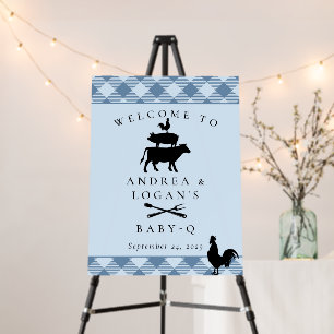 Rustic Baby Shower Welcome Party Poster