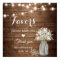 Rustic Baby's Breath Lights Wedding Favors Sign