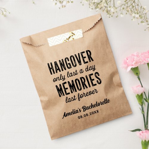 Rustic Bachelorette Party Hangover Recovery Kit Fa Favor Bag