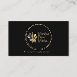 Rustic Bakery Chef Home made food Business Card