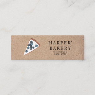 Rustic Bakery Mini Business Card Kraft