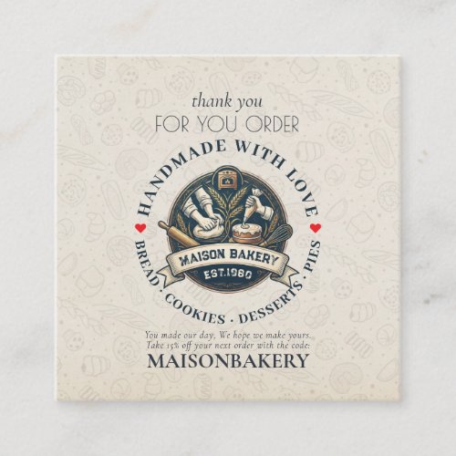 Rustic Bakery Store Pastry Dessert Sweet Cake Shop Discount Card