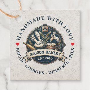 Rustic Bakery Store Pastry Dessert Sweet Cake Shop Favor Tags