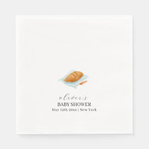Rustic Baking Bun In The Oven Baby Shower  Napkins
