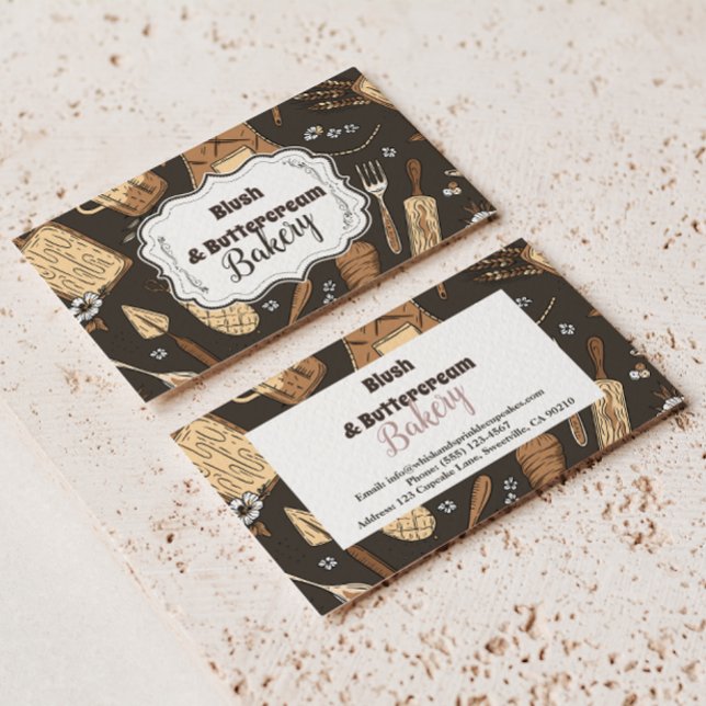 Rustic Baking Business Card (Creator Uploaded)